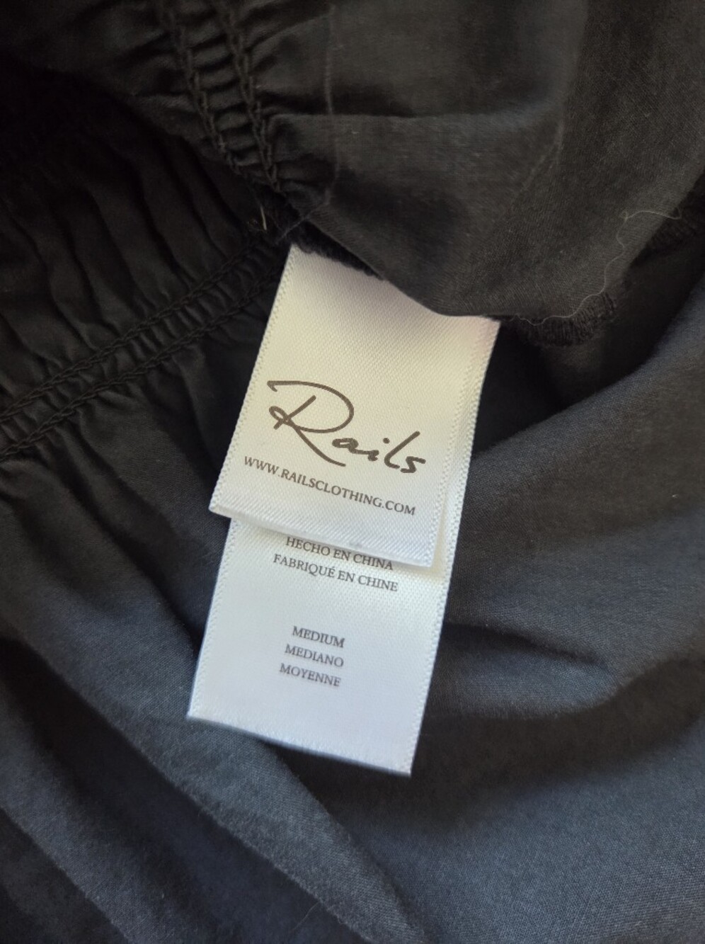 Rails Rosie Peplum Smocked Top Medium + Rails Rhea Tiered Eyelet Skirt Large - Picture 10 of 14